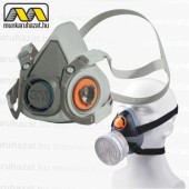 Reusable respiratory half-mask